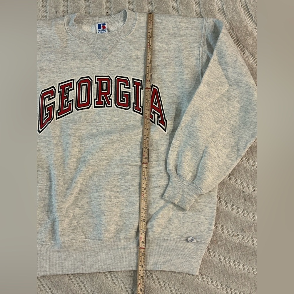 Vintage Russell Athletic University of Georgia Bulldogs Crewneck Sweatshirt - XL - Picture 8 of 9